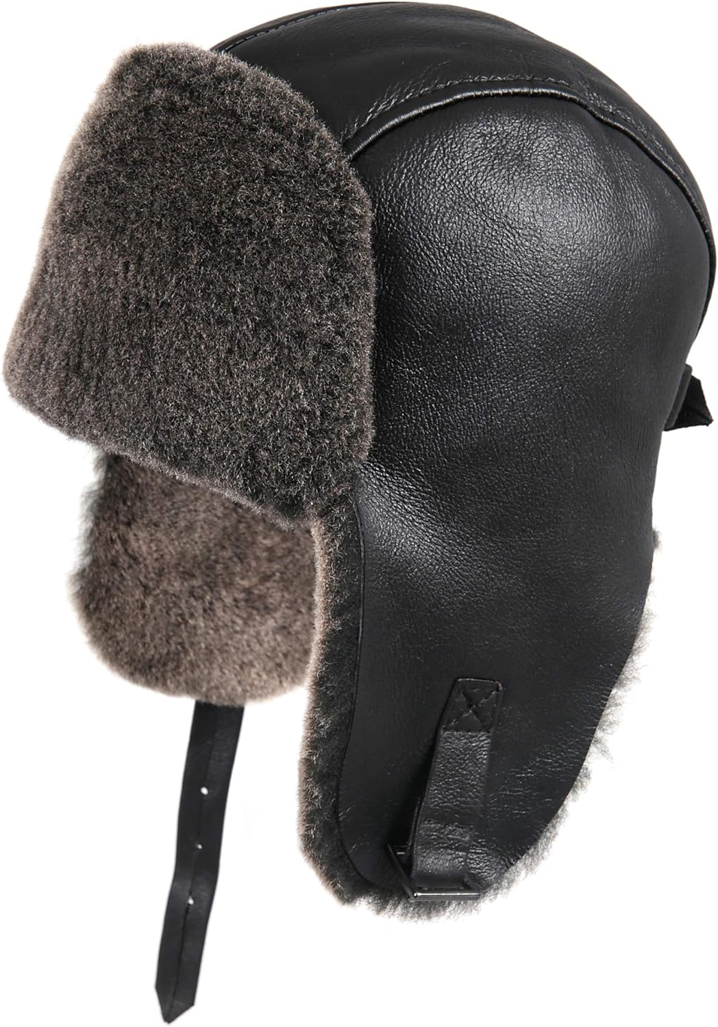 Men's Shearling Sheepskin Pilot Hat