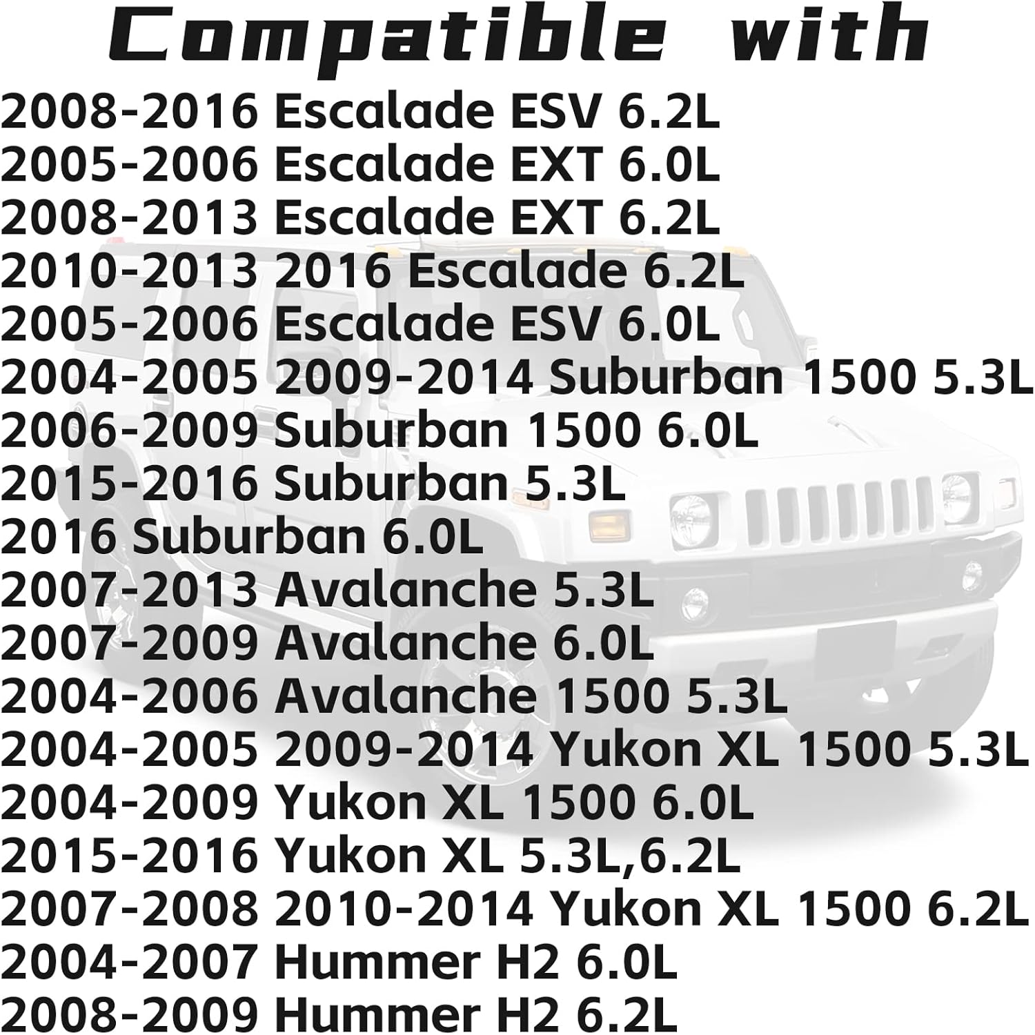 Vapor Canister fit for Chevrolet Suburban Chevy Avalanche GMC Yukon XL Hummer H2 Cadillac Escalade 2004 2005 2006 2007 2008 2009 2010 2011 2012 2013 2014 2015 2016 Evap Charcoal Canister 6.2 6.0 5.3L
