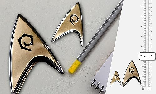 Miniatura 2 de QMx Quantum Mechanix - Star Trek Discovery - Juego de insignias y pines para operaciones empresariales