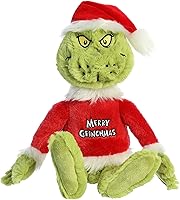 Vista 1 de Aurora® Whimsical Dr. Seuss™ Merry Grinchmas Grinch - Animal de peluche - Narración mágica - Con licencia oficial - Verde 16 pulgadas