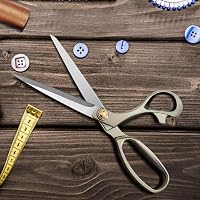 CCR Szabászolló 26,5 cm Rozsdamentes Acél Profi Varrás Olló Szövet Textil Bőr Farmer Vágáshoz Éles Nehéz Terhelésű 7