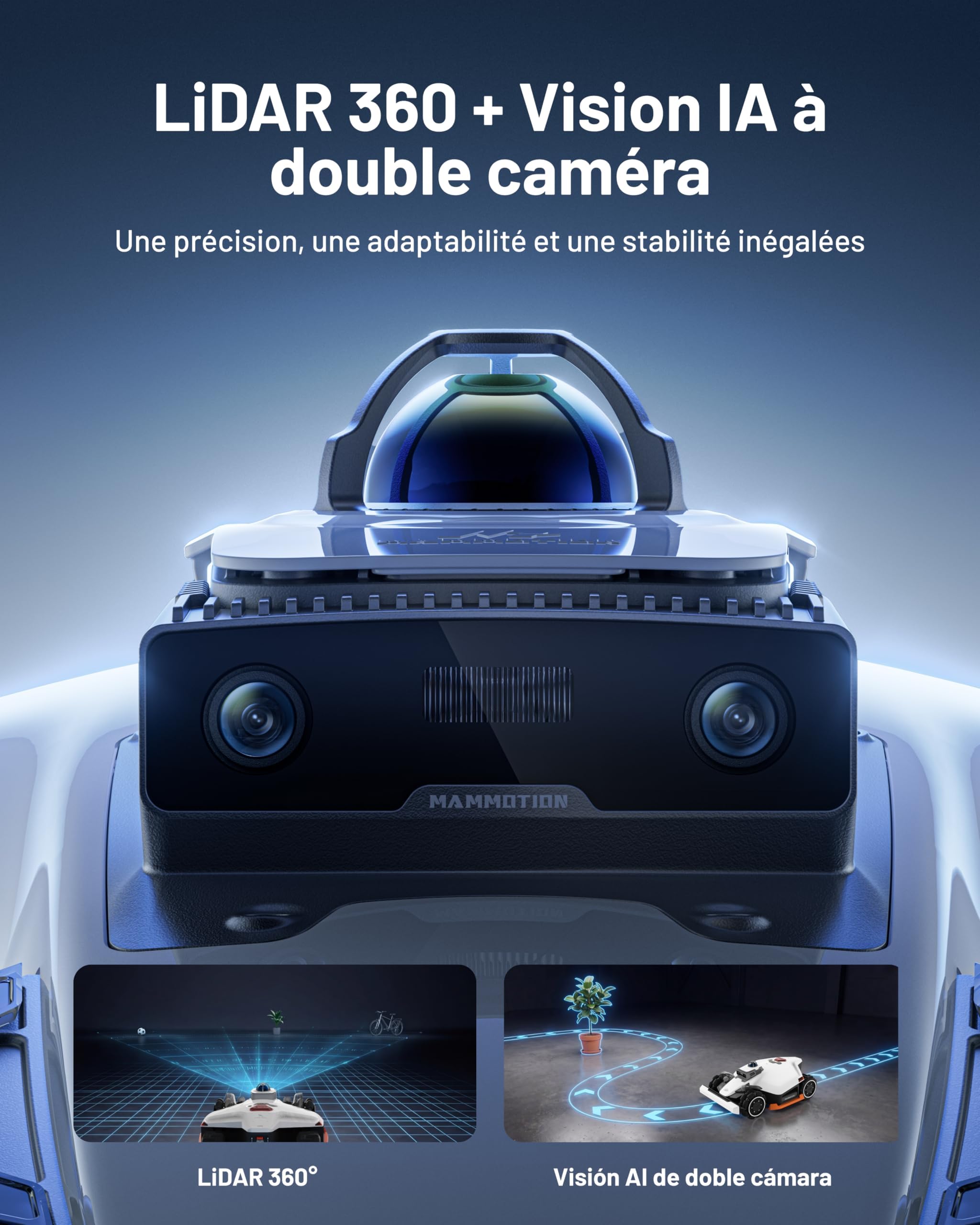 Mammotion LUBA 3 AWD 1500 Robot Tondeuse — vue 2