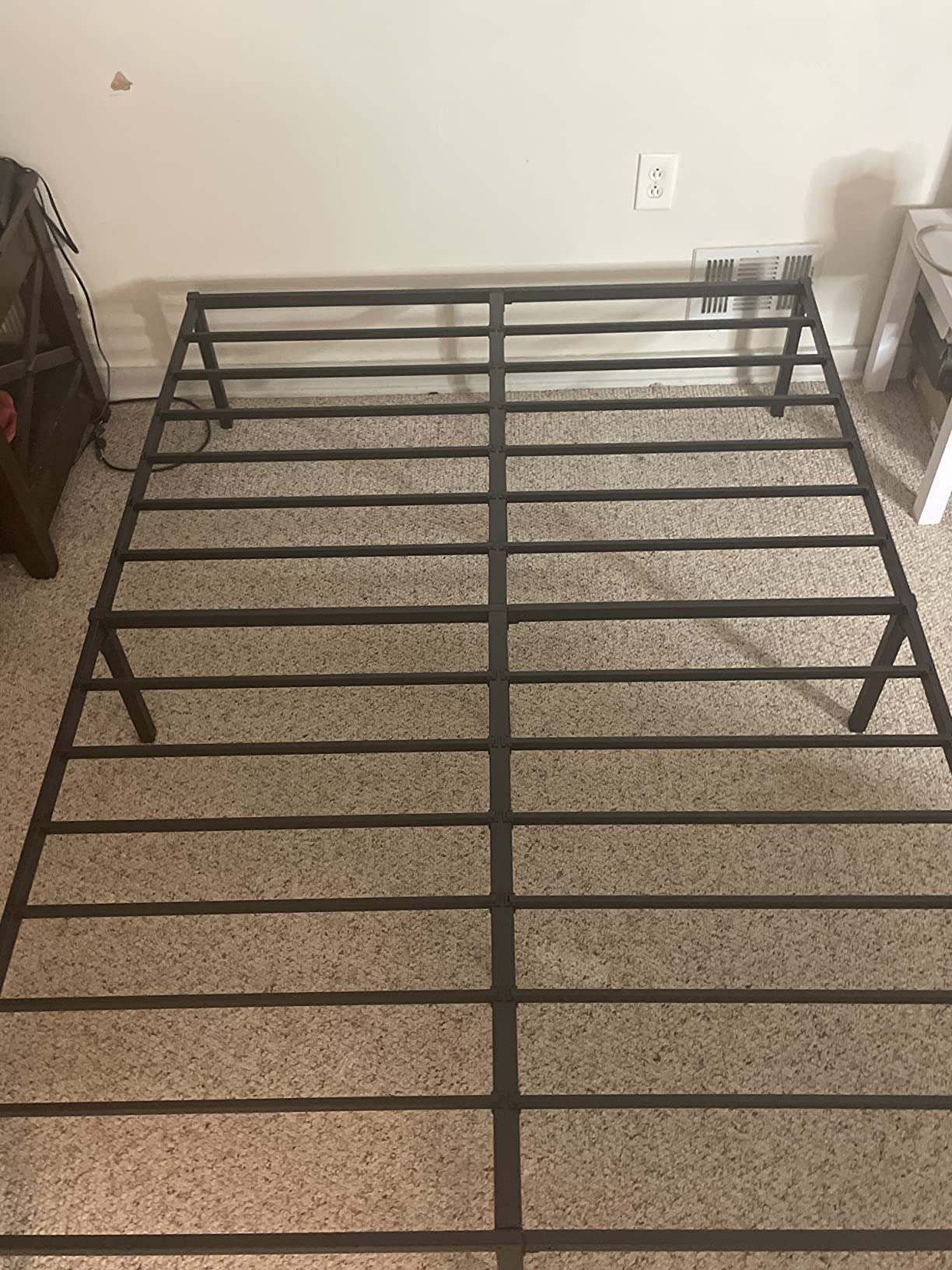 16/mo Finance Linenspa 14” Heavy Duty Metal Platform Bed Frame Full Bed Frame No Box