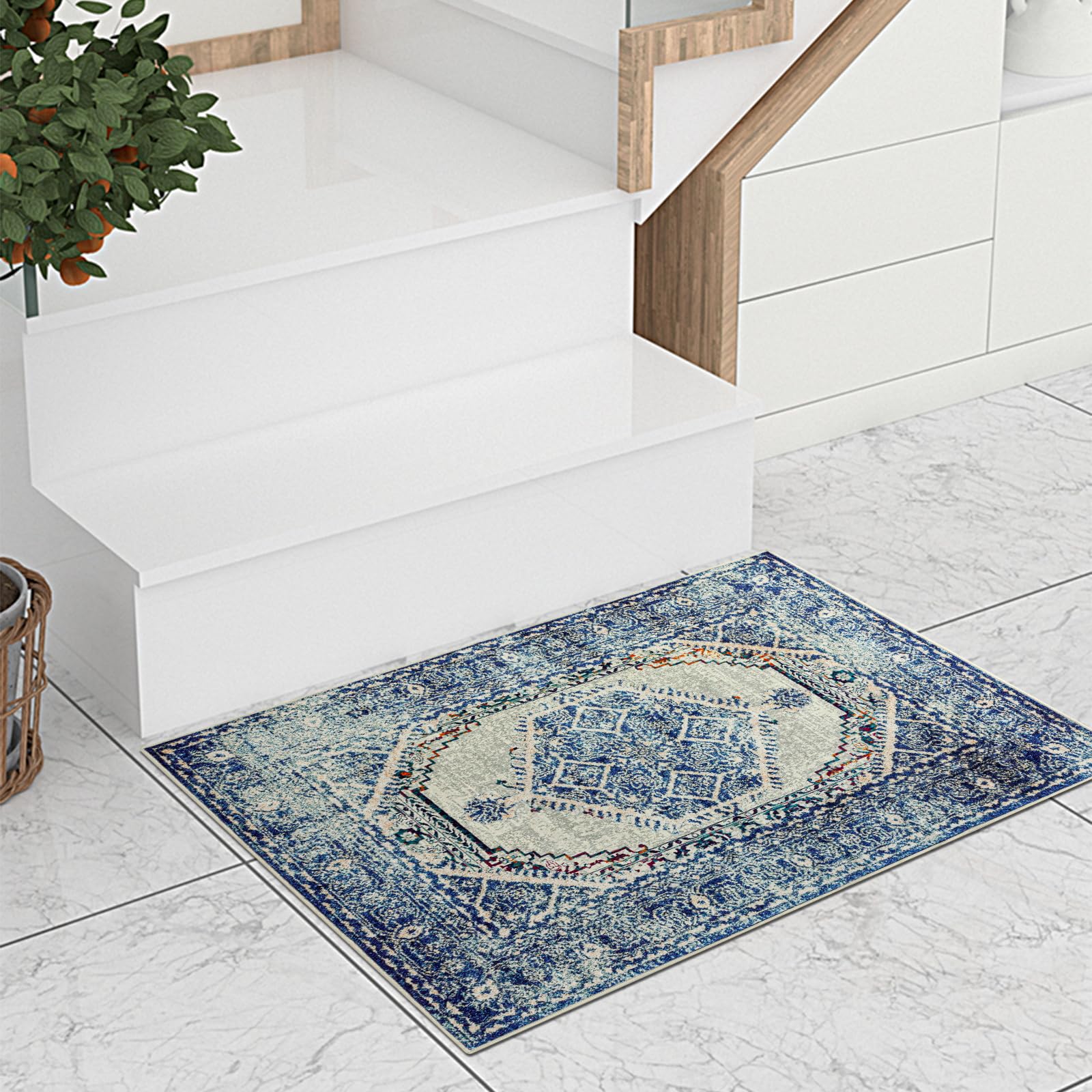 Tapis antidérapant de salle de bain lavable pour éviter les glissades