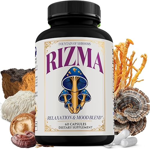 Miniatura 3 de Rizma - Suplemento de hongo de melena de león, reishi y cordyceps para la función cerebral, el estado de ánimo, la concentración y la energía - 60