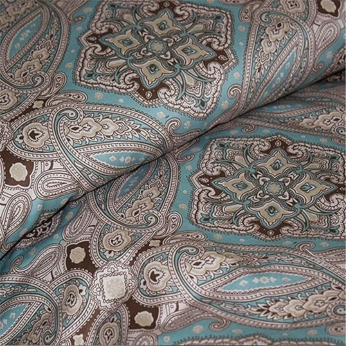 Miniatura 4 de ABREEZE Textil para el hogar, juego de cama de estilo bohemio, juego de funda de edredón bohemio, juego de cama bohemio, Queen, 3 piezas