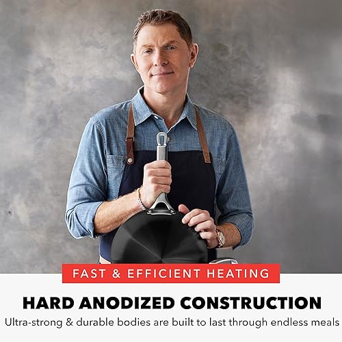 Miniatura 2 de GreenPan x Bobby Flay - Juego de utensilios de cocina anodizados duros antiadherentes, 10 piezas, ollas y sartenes de cerámica sin PFAS, apto