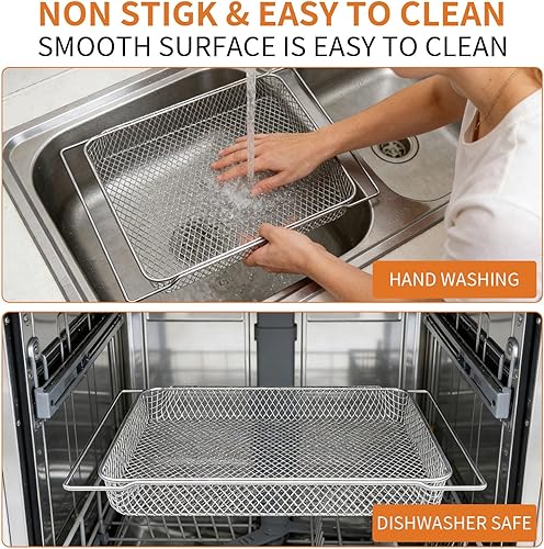 Miniatura 5 de GWY Air Fryer Basket for BOV860BSS Smart Oven Air Fryer and Convection Oven Breville BOV845BSS Smart Oven Pro Countertop Oven,14.1"D x 11.1"W x 1"H