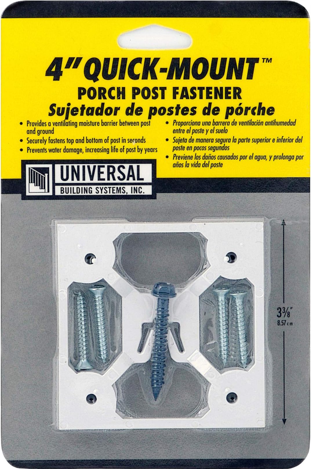 4" Quick-Mount Porch Post Fasteners