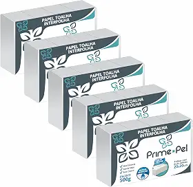 Papel Toalha Interfolha Branco Luxo Banheiro 5000 Folhas