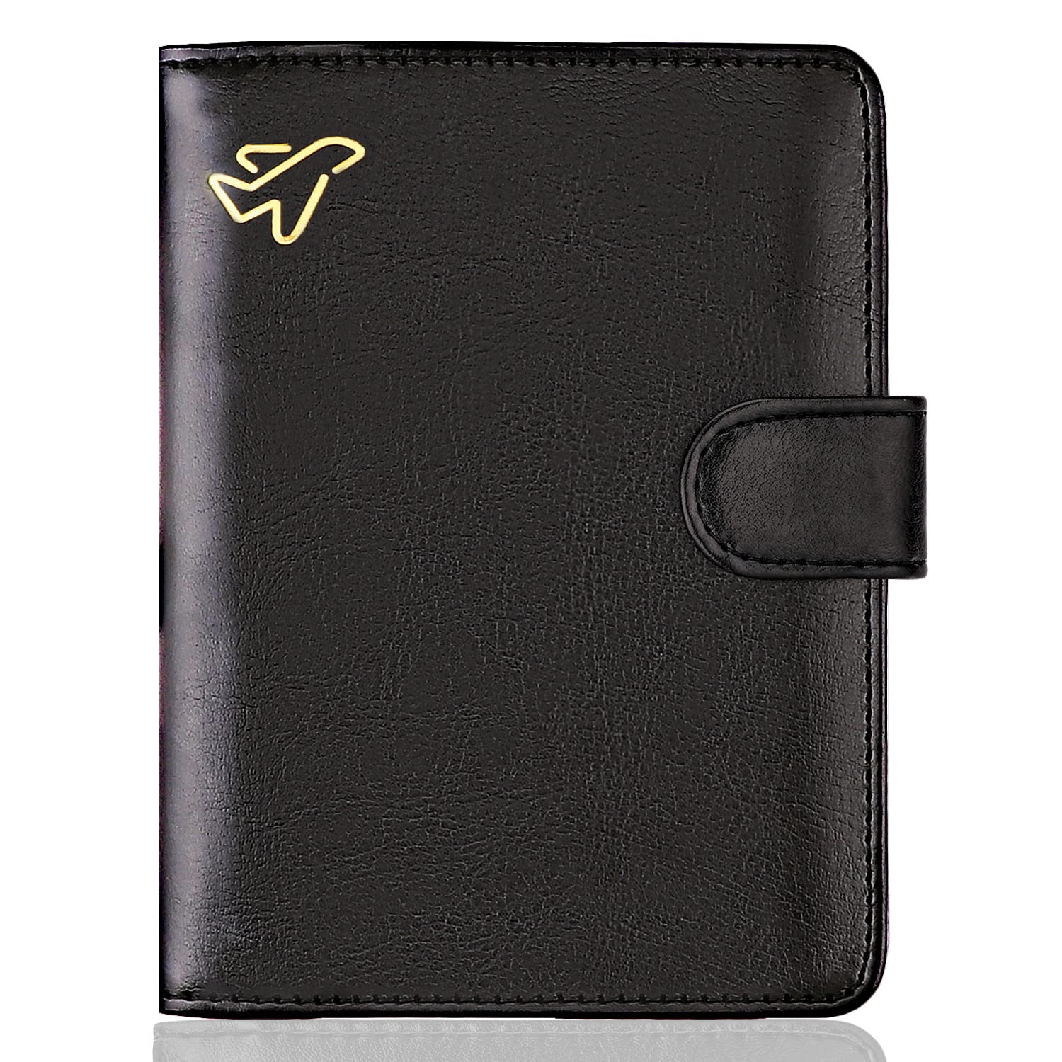 WALNEWRFID Passport Holder Cover Traveling Passport Case