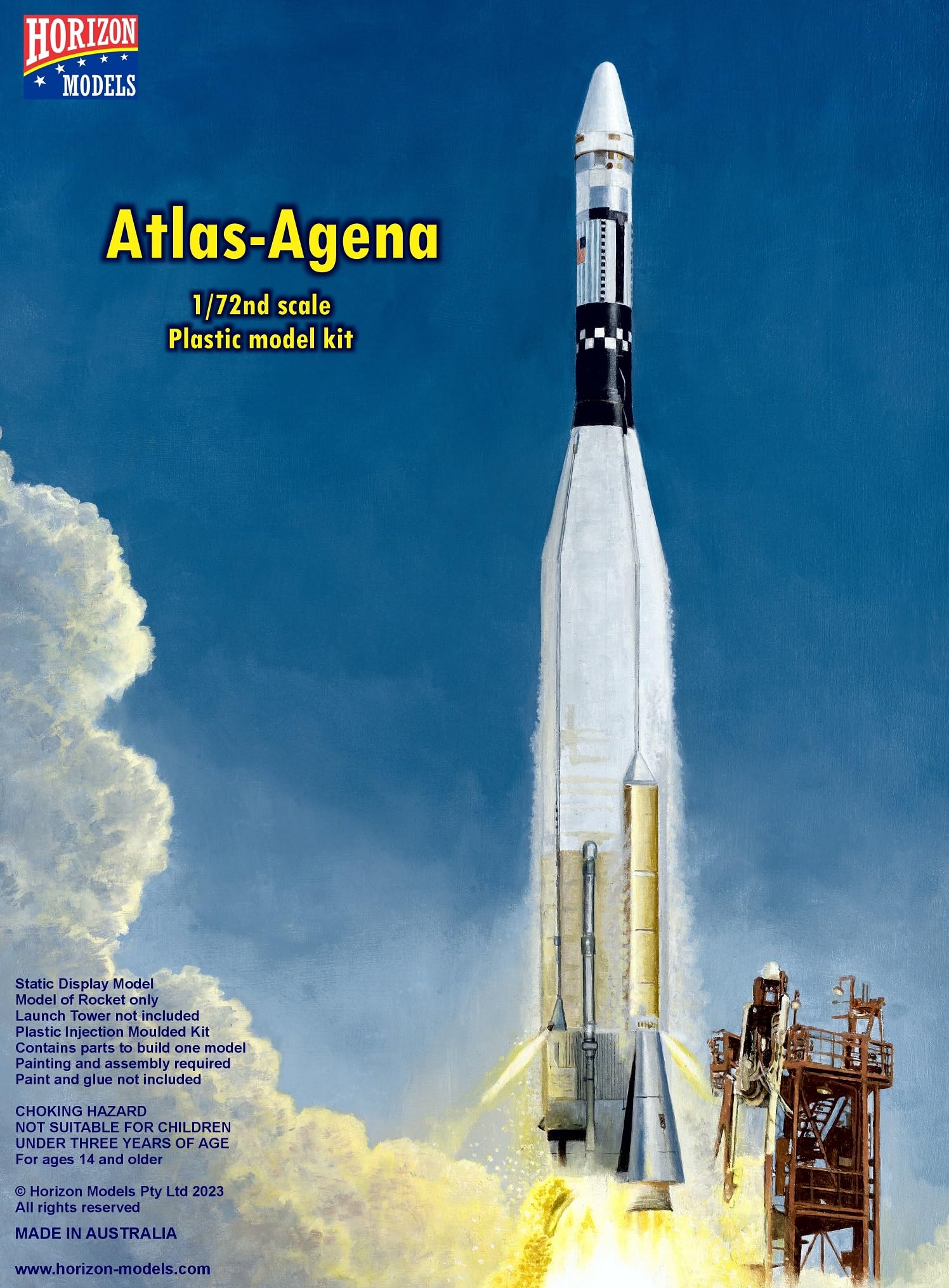 Horizon Models1/72nd Scale Atlas-Agena Plastic Model Kit