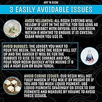 Vista 8 de Resina epoxi para fundición y revestimiento transparente – Kit de 1 galón – Resistente a los rayos UV, sin amarilleo, bajo olor, autonivelante