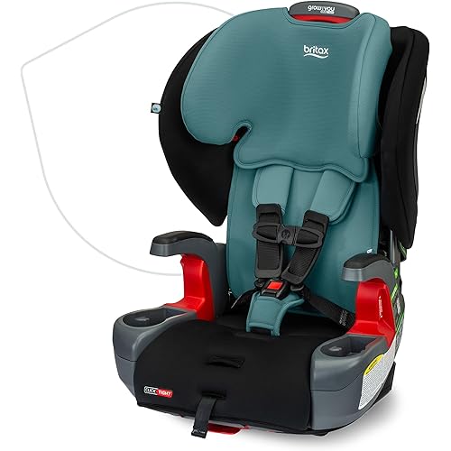 Britax Grow with You ClickTight Harness-2-Booster Car Seat, 2-in-1 High Back Booster, Green Contour