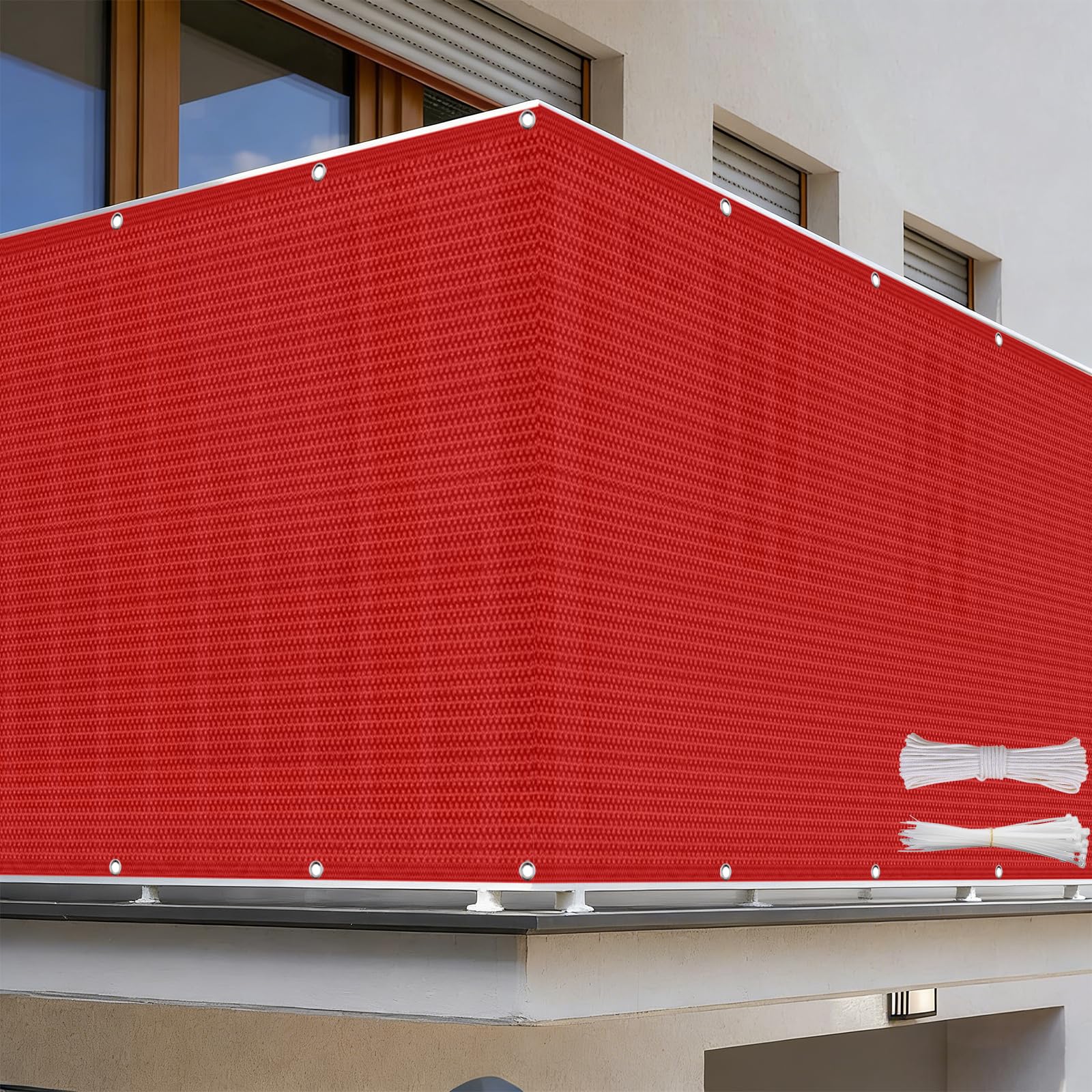 Cache balcon contre le vent et les regards indiscrets en HDPE