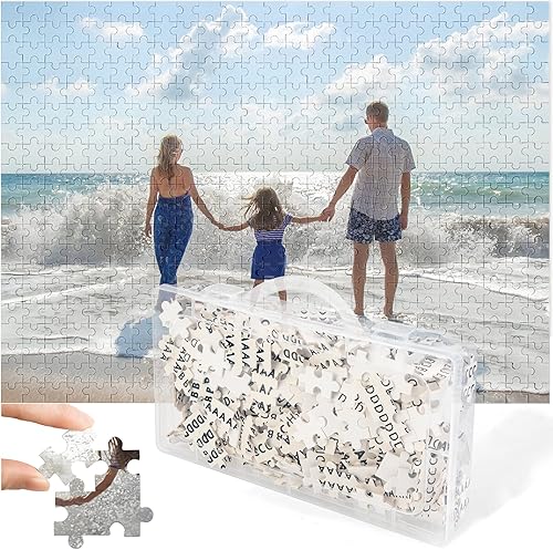 Miniatura 9 de Rompecabezas personalizado de fotos de 1000500300 piezas, rompecabezas de madera personalizado para regalos para familia, boda, mascota, 1000 piezas
