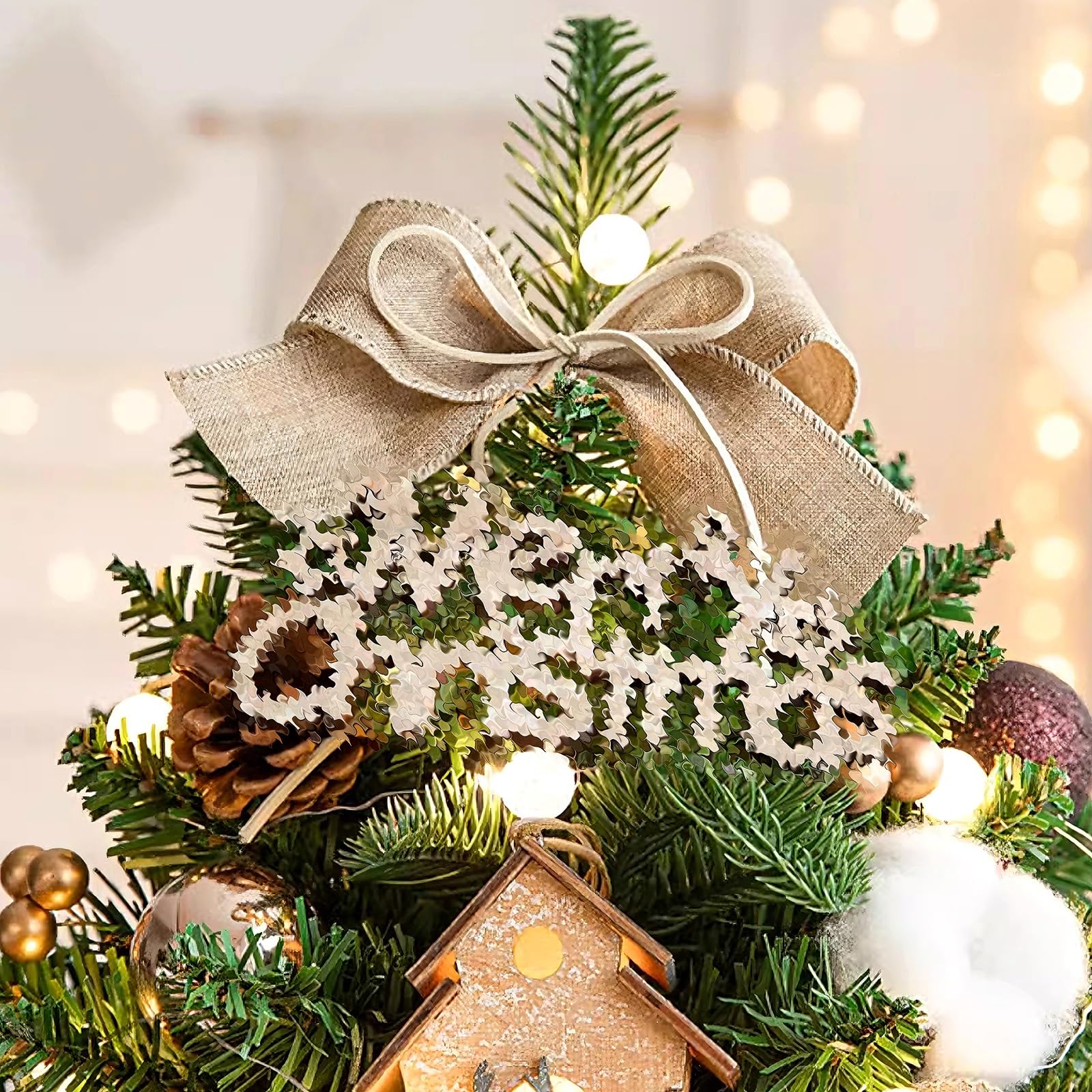 Arbol de Navidad Pequeño de 45m/60cm con Base Árbol de Navidad de Mesa Plantas Artificialesde Plástico para Hogares, Hoteles, Centros Comerciales, Escaparates(Red,45cm/17.7")