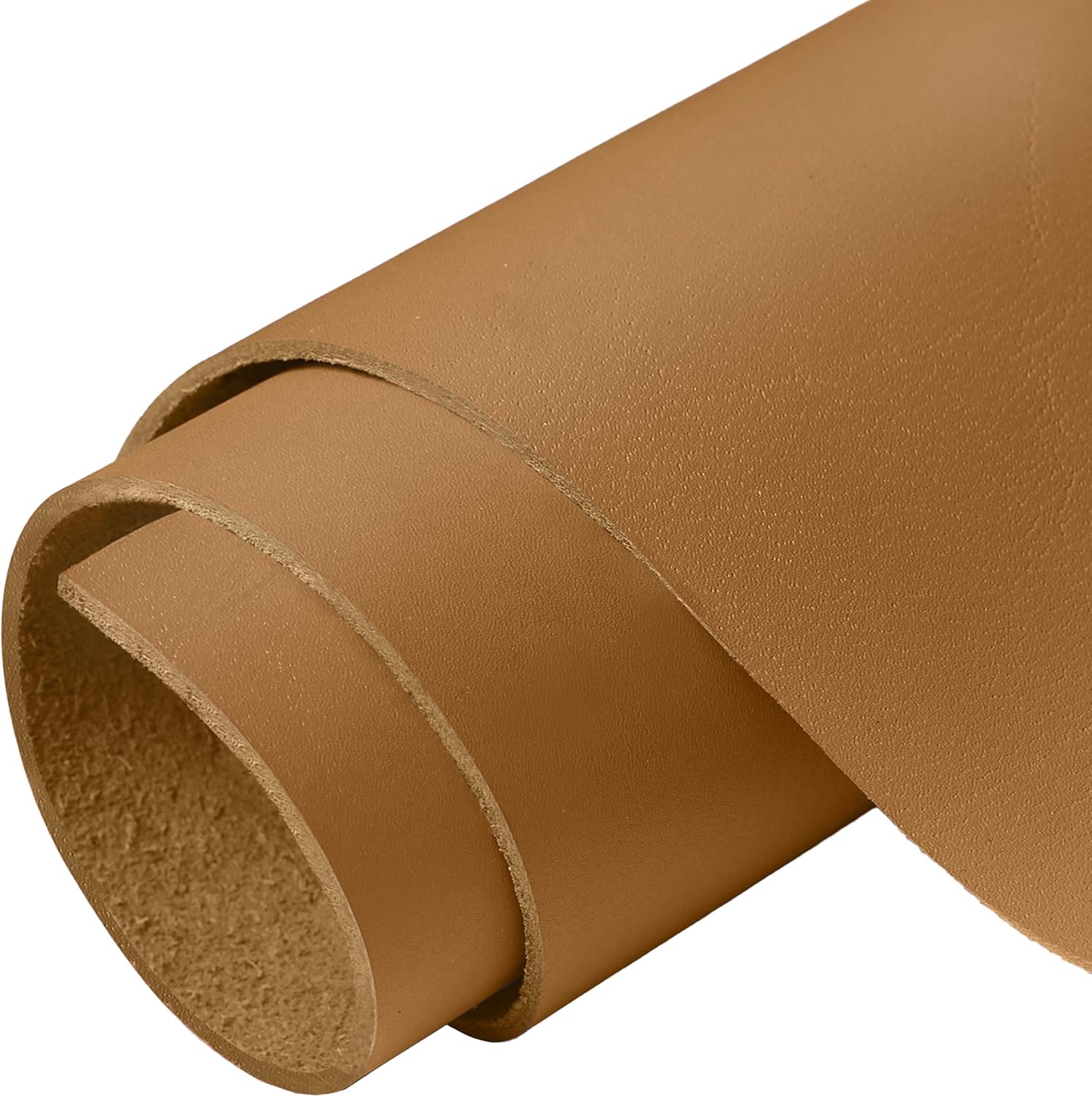 Tooling Leather Full Grain Sheets Genuine Cowhide Leather 1.8mm-2.0mm Thick Piece for Leatherworking, Sewing Hobby, Crafting Leather Brown 24"x12"