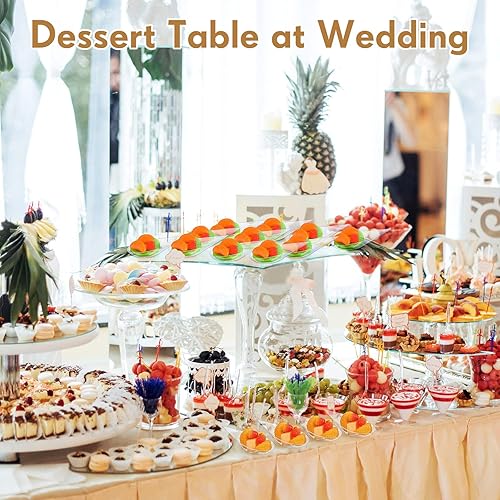 Miniatura 6 de 300 piezas de 4 pulgadas, mini platos de lágrima para aperitivos, cucharas de plástico, suministros de catering, platos de degustación, cuencos de