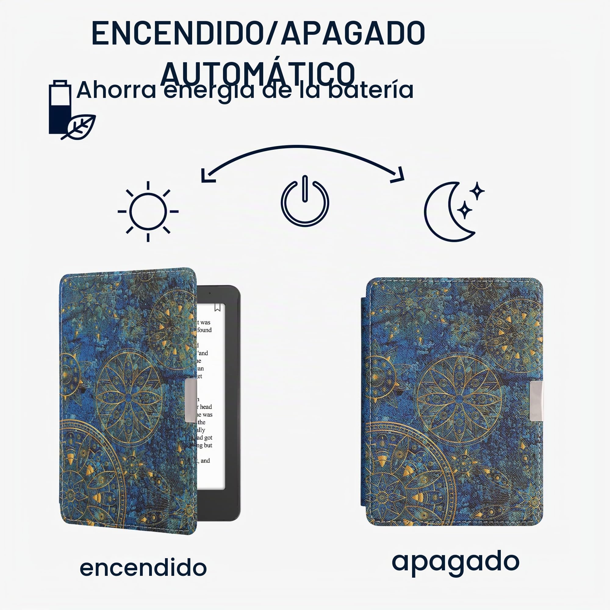 kwmobile Carcasa Compatible con Kobo Libra 2 Funda - Funda con Tapa y kwmobile Carcasa Compatible con Kobo Libra 2 Funda - Funda con Tapa y
