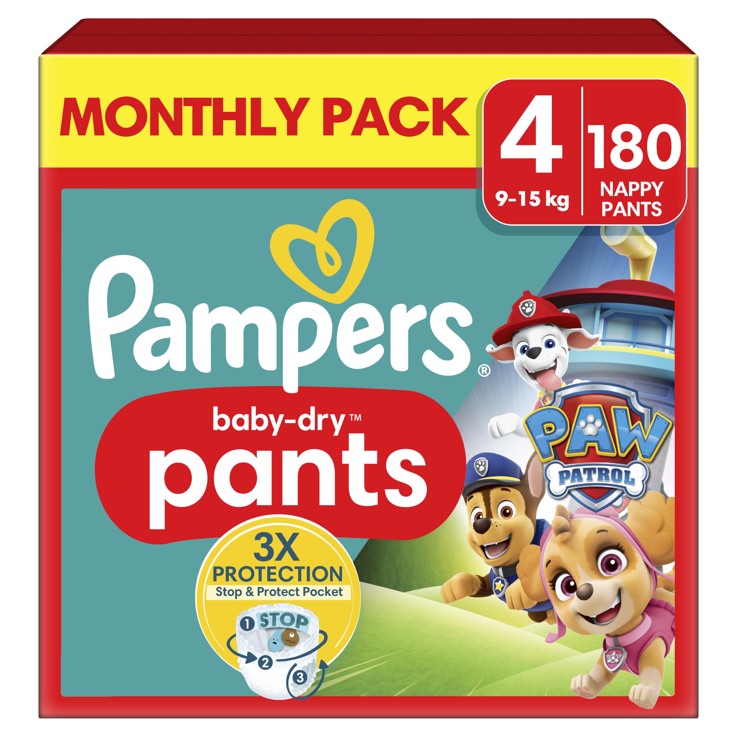 Pampers Baby-Dry Paw Patrol Nappy Pants Size 4