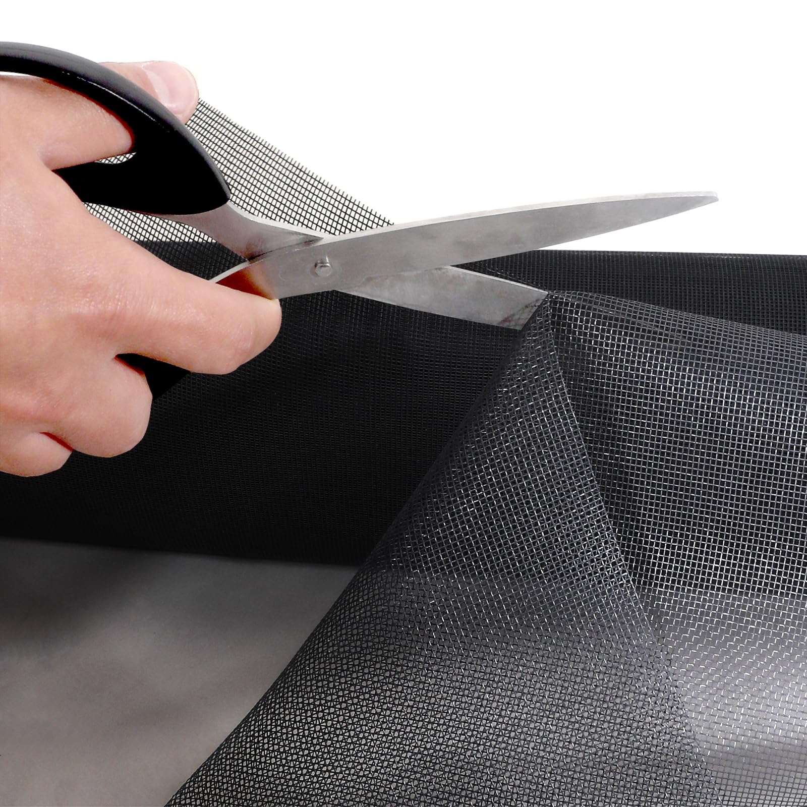 Insektenschutz Fenster 120x2000cm Insektenschutz Plus DIY Meterware Uv-Beständig Insektenschutzgitter Meterware für Fenster, Balkontür Fenster Schwarz