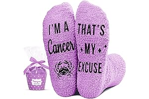 Fuzzy Purple Space Galaxy Cancer Socks Teens