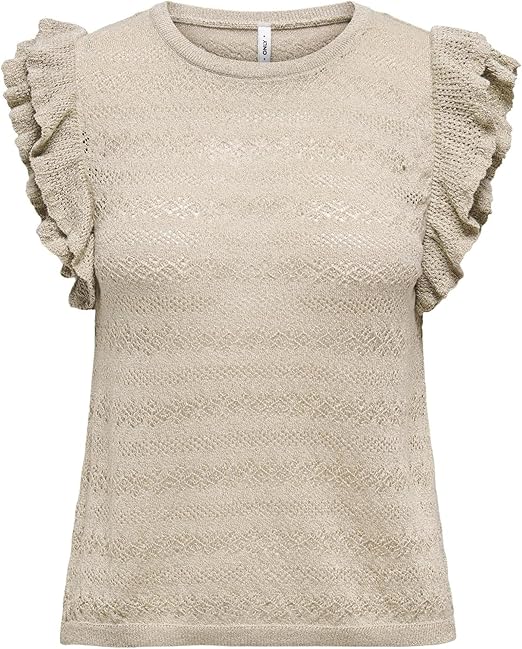 ONLY Kadın Triko Üst ONLBIANKA SL O-NECK TOP KNT Pembe XS İndirimli Satın Al Kup