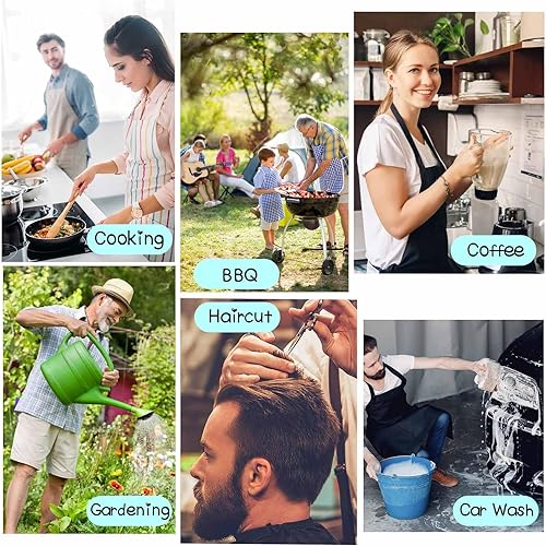 Miniatura 5 de Magimagine Delantal personalizado para mujeres y hombres  Delantal familiar personalizado con texto de dos bolsillos personalizado miel delantal de