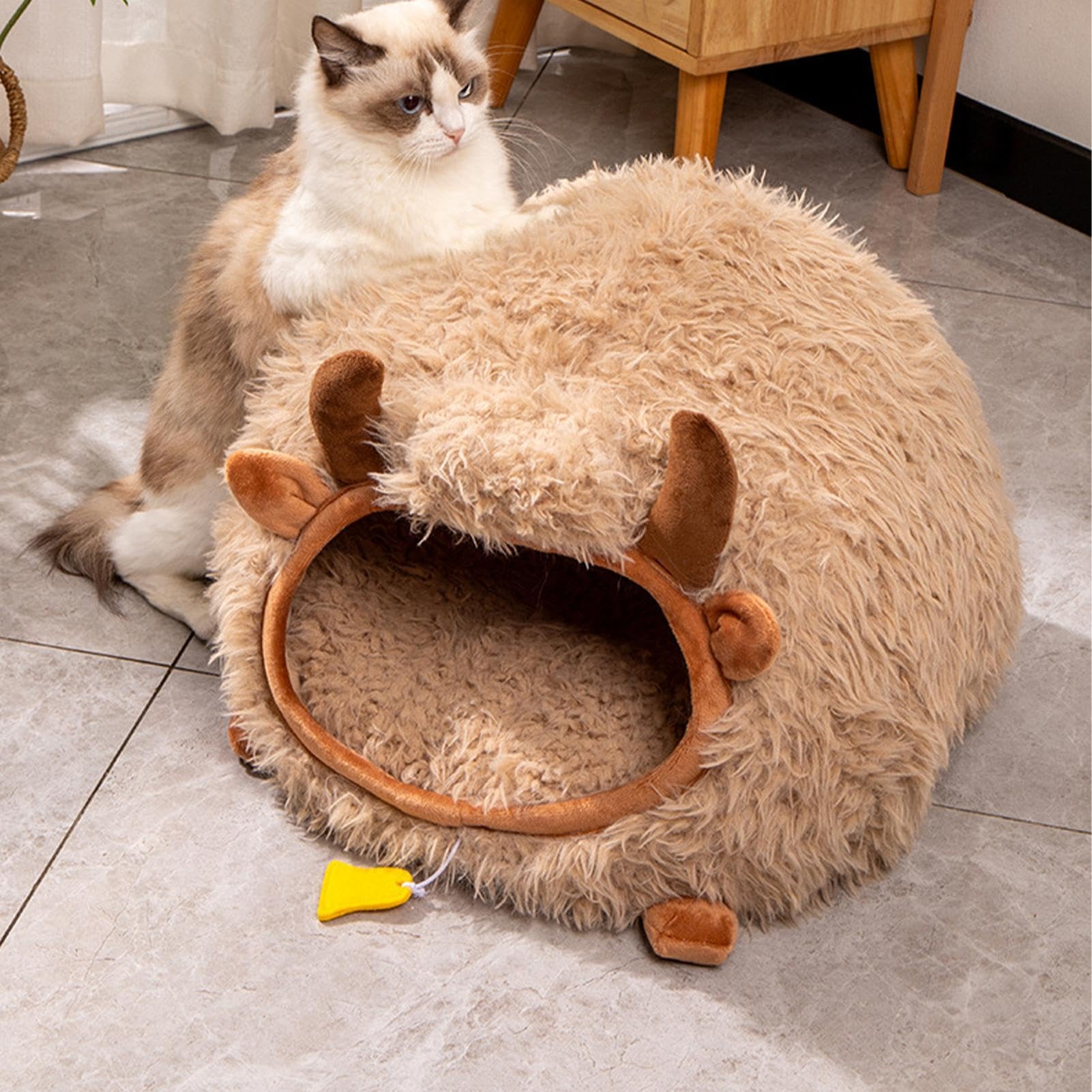 Letti per caverne per gatti da interno,Cave per gatti Calde cucce per gatti | per gatti semi-chiuso lavabile, per gatti da interno, per tenda per cani di piccola taglia