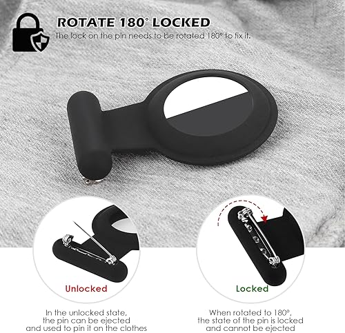 Miniatura 5 de Airtag Hidden GPS Tracker,Airtag for Kids,Elderly,Pet,Clothing(Black & Blue & Blue & White)