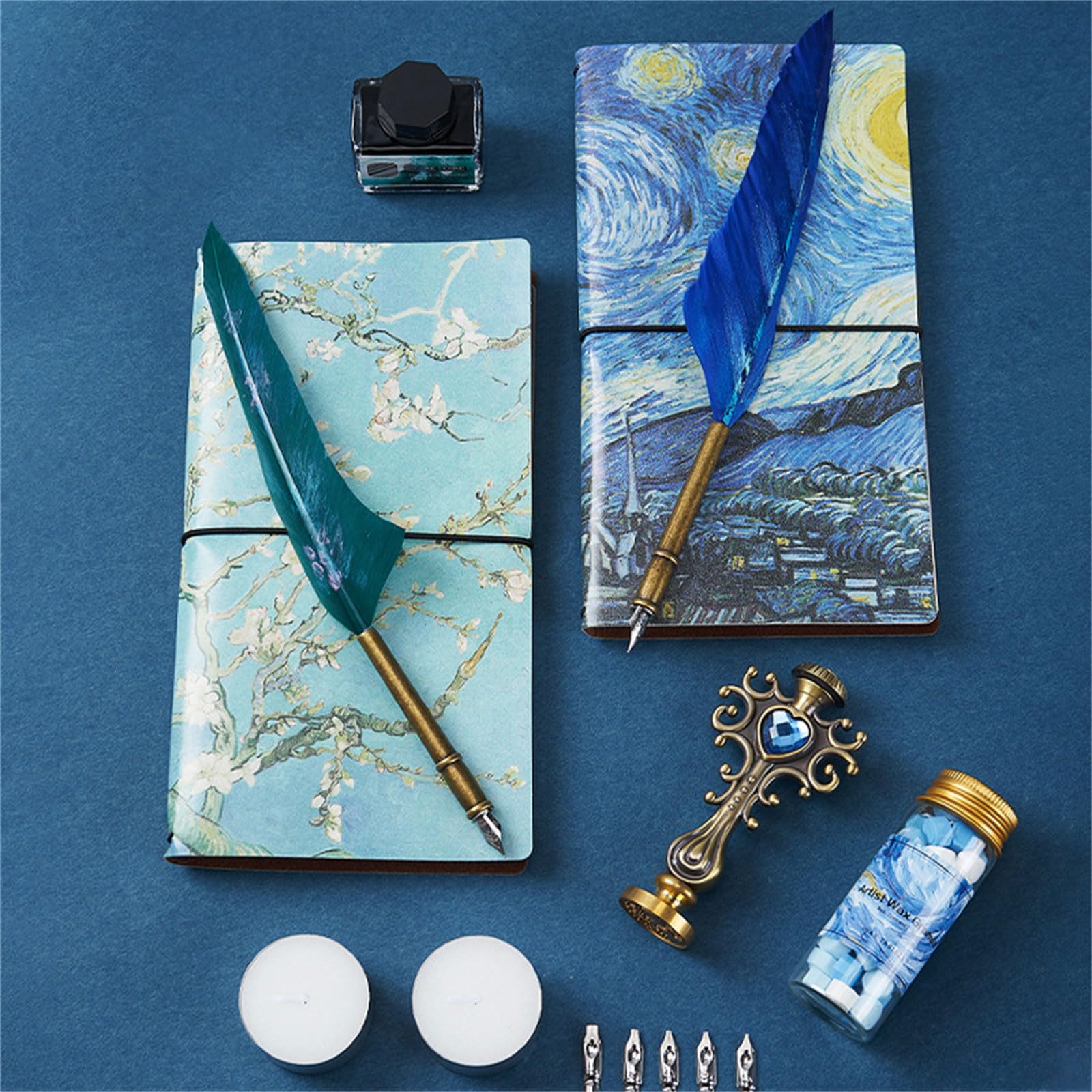 PANGBOER Antikes Dip-Stift und Tinten, Vintage-Siegelstempel, Scrapbooking-Zubehör für Studenten, Hobbyisten, dekorativ