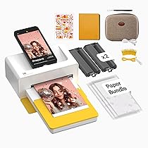 Kodak Dock Plus PD460, Stampante Fotografica Portatile per Smartphone, 10 x 15 cm, Confezione di Accessori da 50 Carte Fotografiche