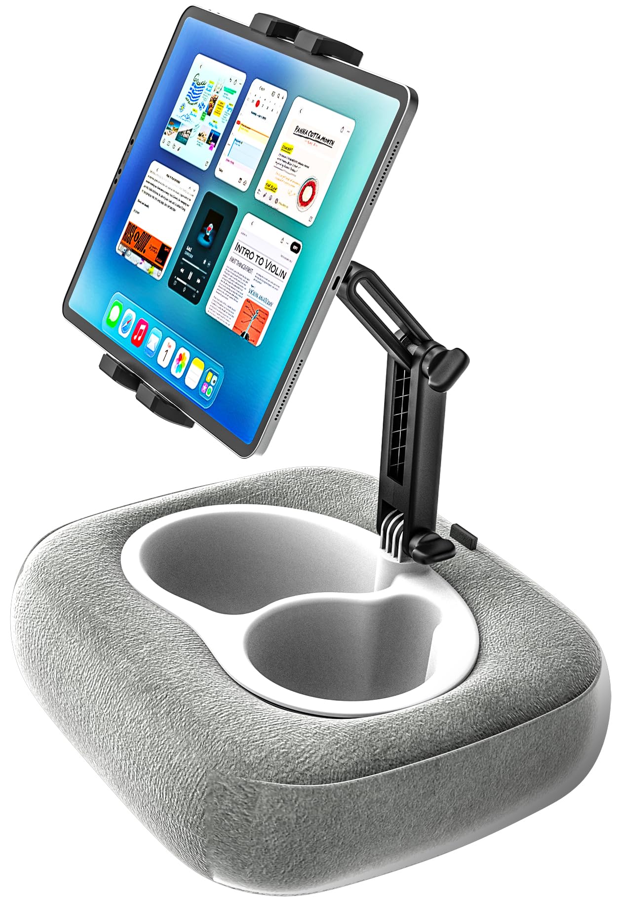Support Tablette Coussin Réglable 360° – Pour Lit, Canapé, Genoux – Compatible 4 à 13 Pouces - 12