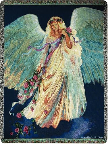 Manual Woodworkers and Weavers, colección Inspirational, Mural de pared con verso y varilla de pináculo, 60 por 50 pulgadas., Algodón, Multicolor,