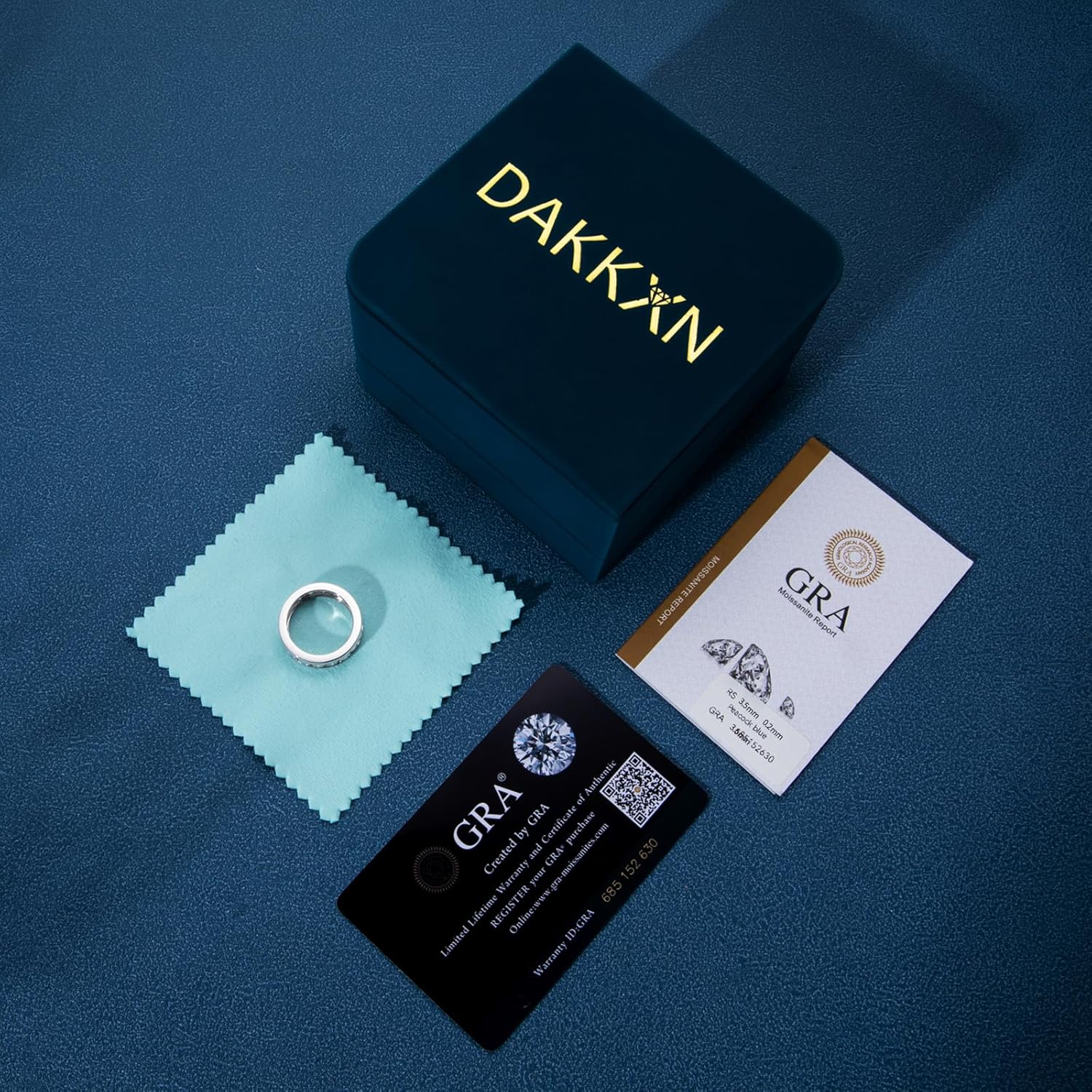 Moissanite Rings for Women,D Color VVS1 Moissanite Eternity Rings for Women 18K White Gold Plated 925 Sterling Silver Wedding Band Ring for Women - Image 6