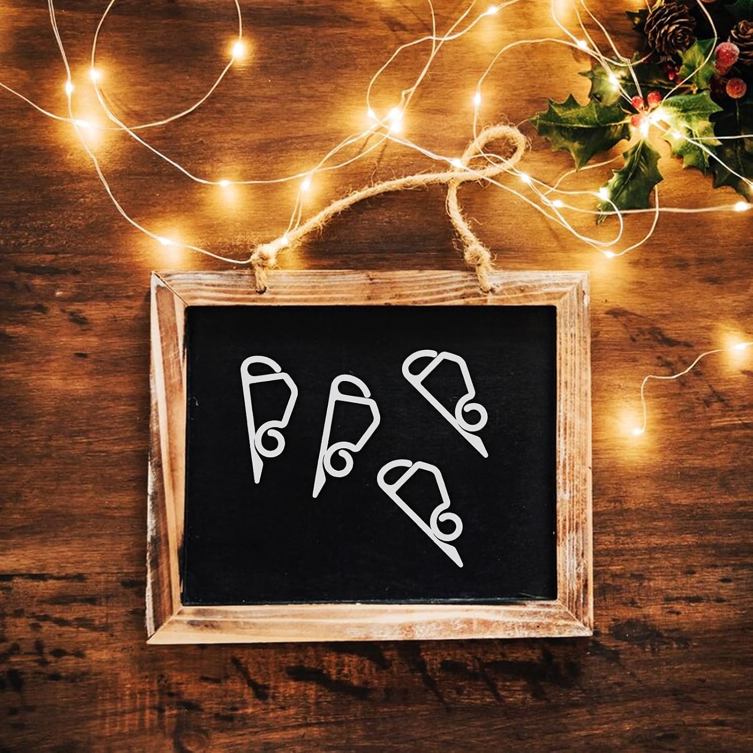 Alasum 120pcs White Plastic Light Hanging Hooks for Outdoor String Lights and Plant Baskets, No Tools Required, Easy Removal, for Christmas Decorations and Interior Decor