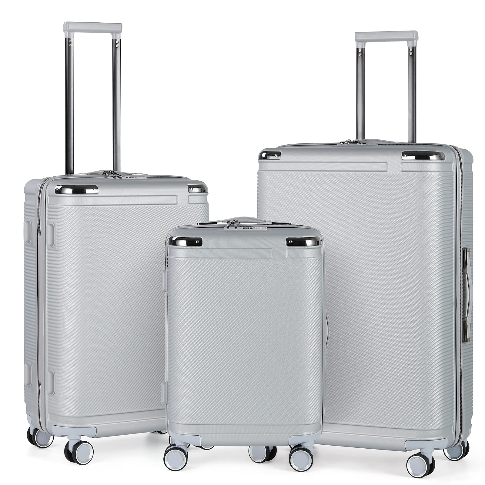 LING RUI Luggage Sets with TSA Approved, Lightweight Hard Shell Travel