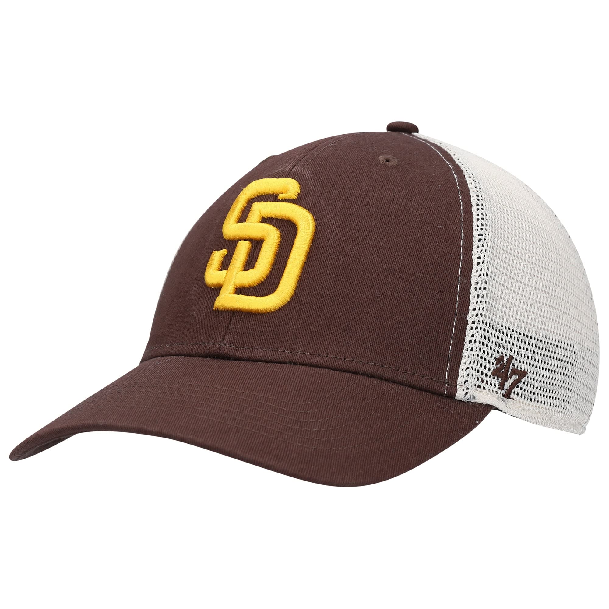 47 NCAA Flagship Wash Mesh MVP Adjustable Hat, Adult One Size Fits All, San Diego Padres, One Size — image 1