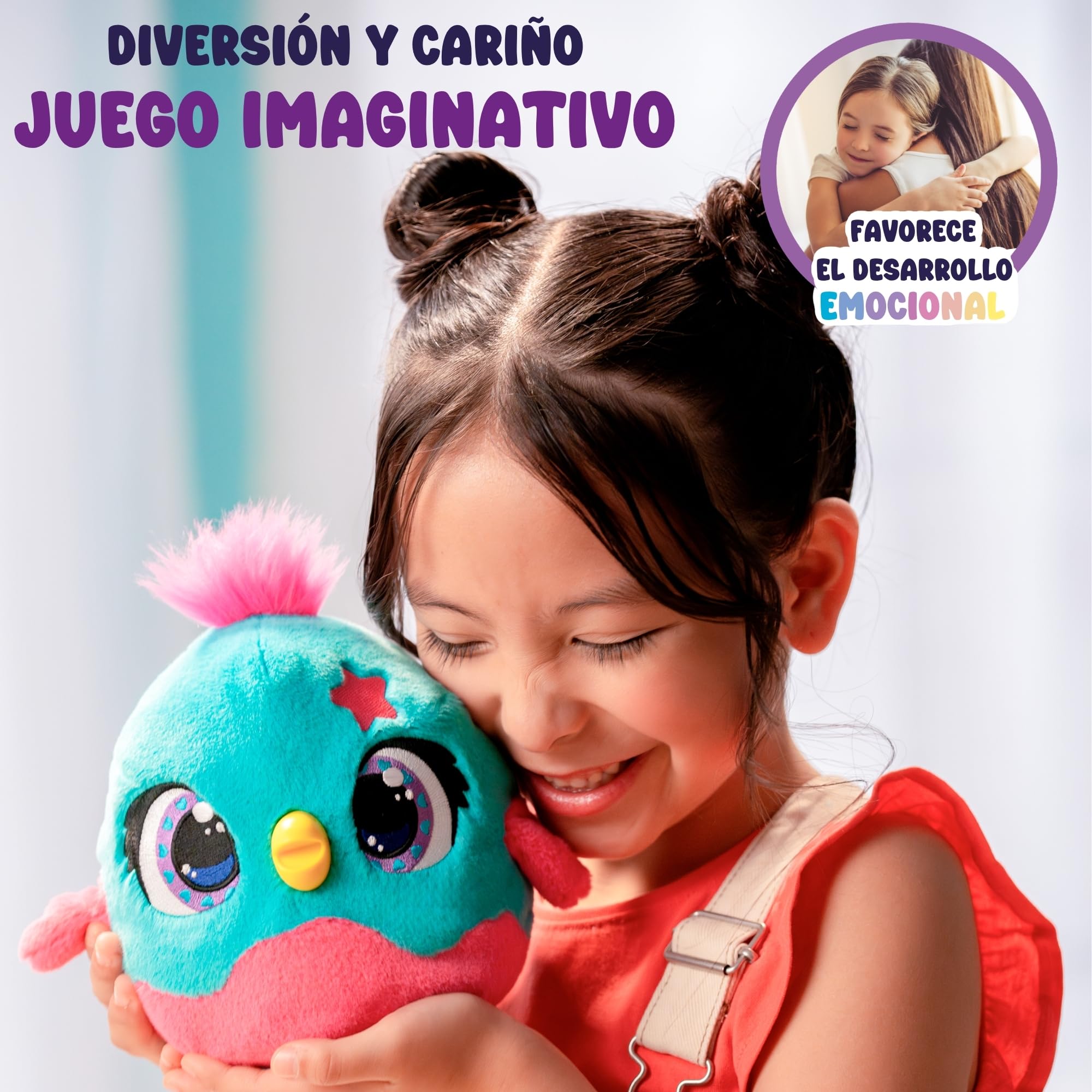 Chick-a-Boo, Peluche Interactivo Que Pone Huevos, Baila y Canta, Juguete para niños a Partir de 3 años, diversión y Cuidado Real