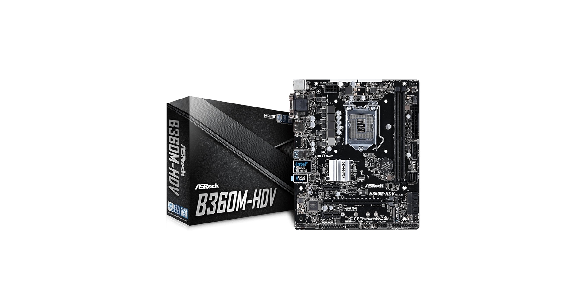 ASRock製 MicroATXマザボ　B360M　LGA1151 Amazon.com: ASRock B360M-HDV LGA1151/Intel B360/DDR4/Quad