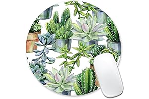 Watercolor Botanical Mouse Pad with Vibrant Desert Vibes