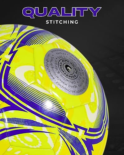 Miniatura 4 de American Challenge Balón de fútbol Paisley  Pelotas de fútbol de tamaño oficial 3, 4 y 5 para jóvenes y adultos  Pelota de entrenamiento duradera