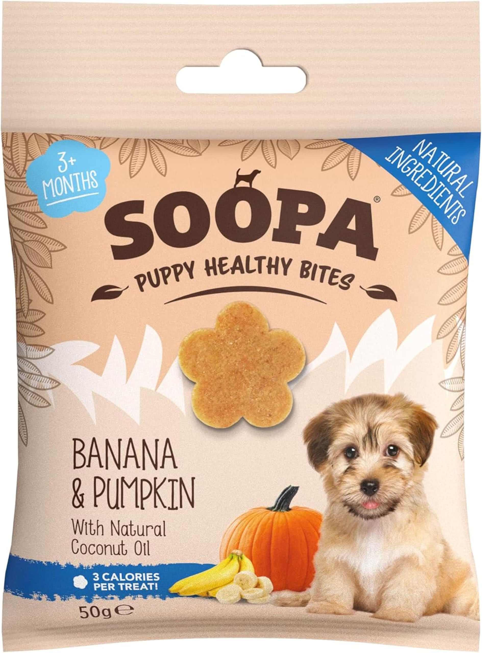 Soopa Banana & Pumpkin Puppy Healthy Bites 50gm