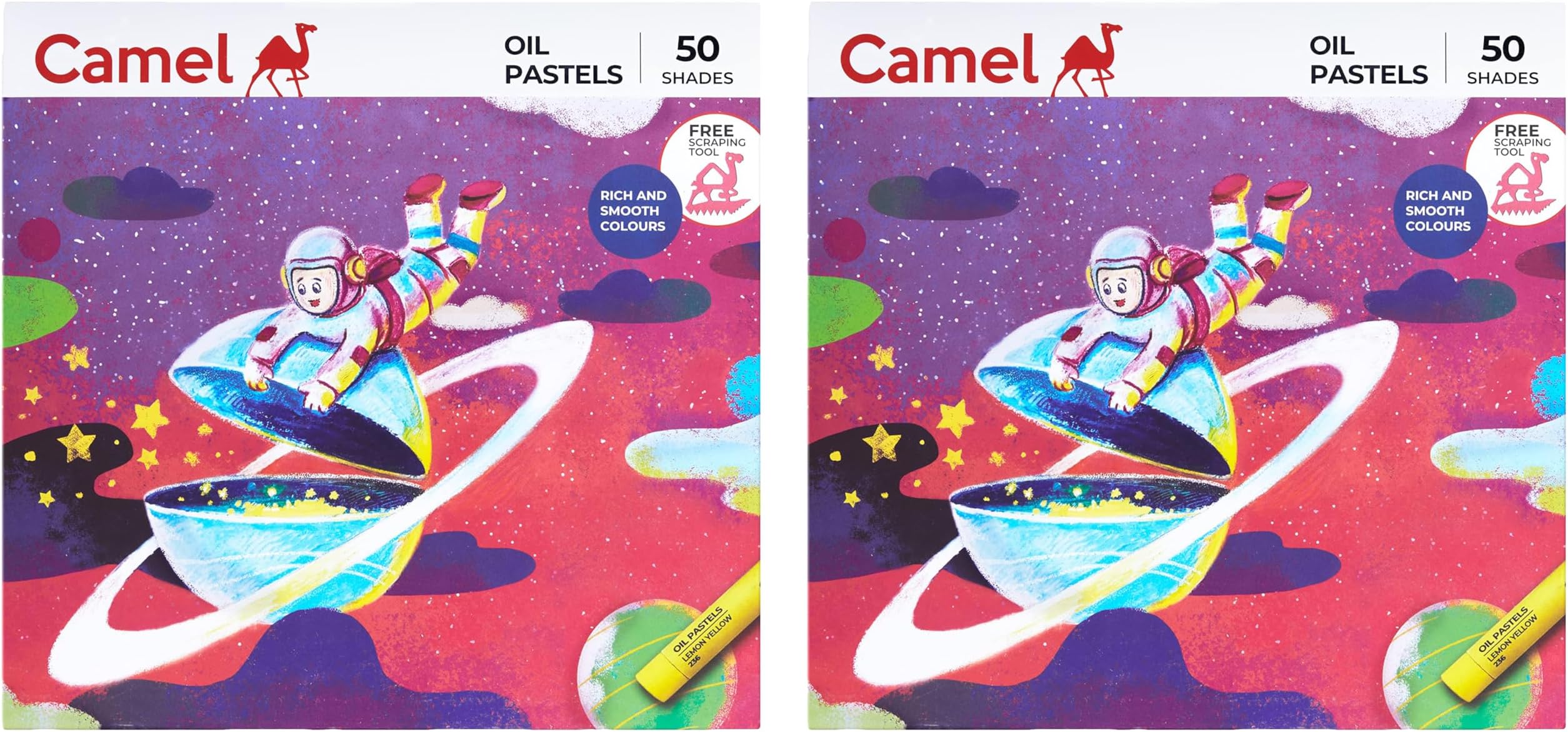 Camel Camlin Kokuyo Oil Pastel (50 Shades) (Pack of 2) : Amazon.in ...