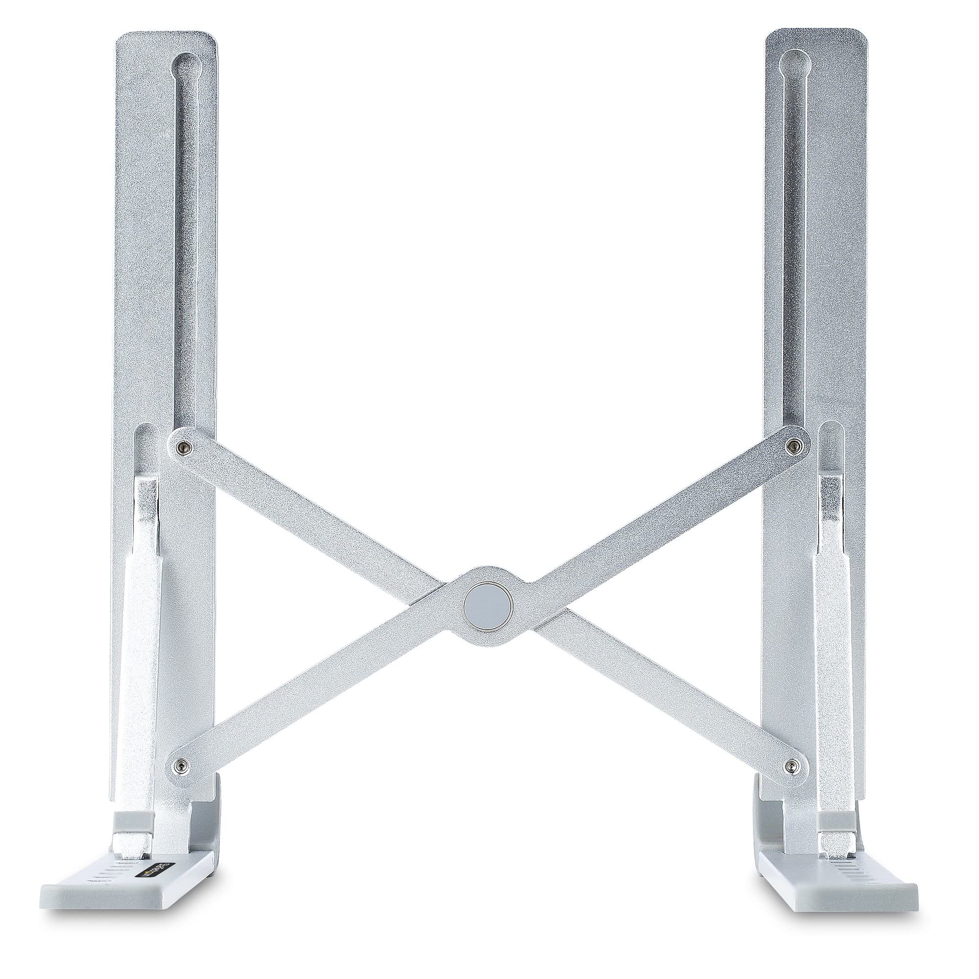 StarTech Faltbarer Laptopständer, Neigbar, Aluminium, Tragbar, bis 10kg | Höhenverstellbarer Notebookständer, Ergonomisch, Laptophalterung, Belüftetes Design