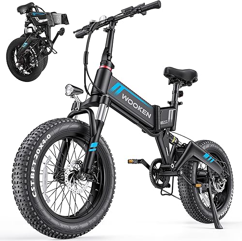 Wooken Bicicleta eléctrica de 20 pulgadas x 4.0, bicicleta eléctrica de neumáticos gruesos para adultos con motor de 500 W, bicicleta eléctrica disponible en Yaxa Venezuela