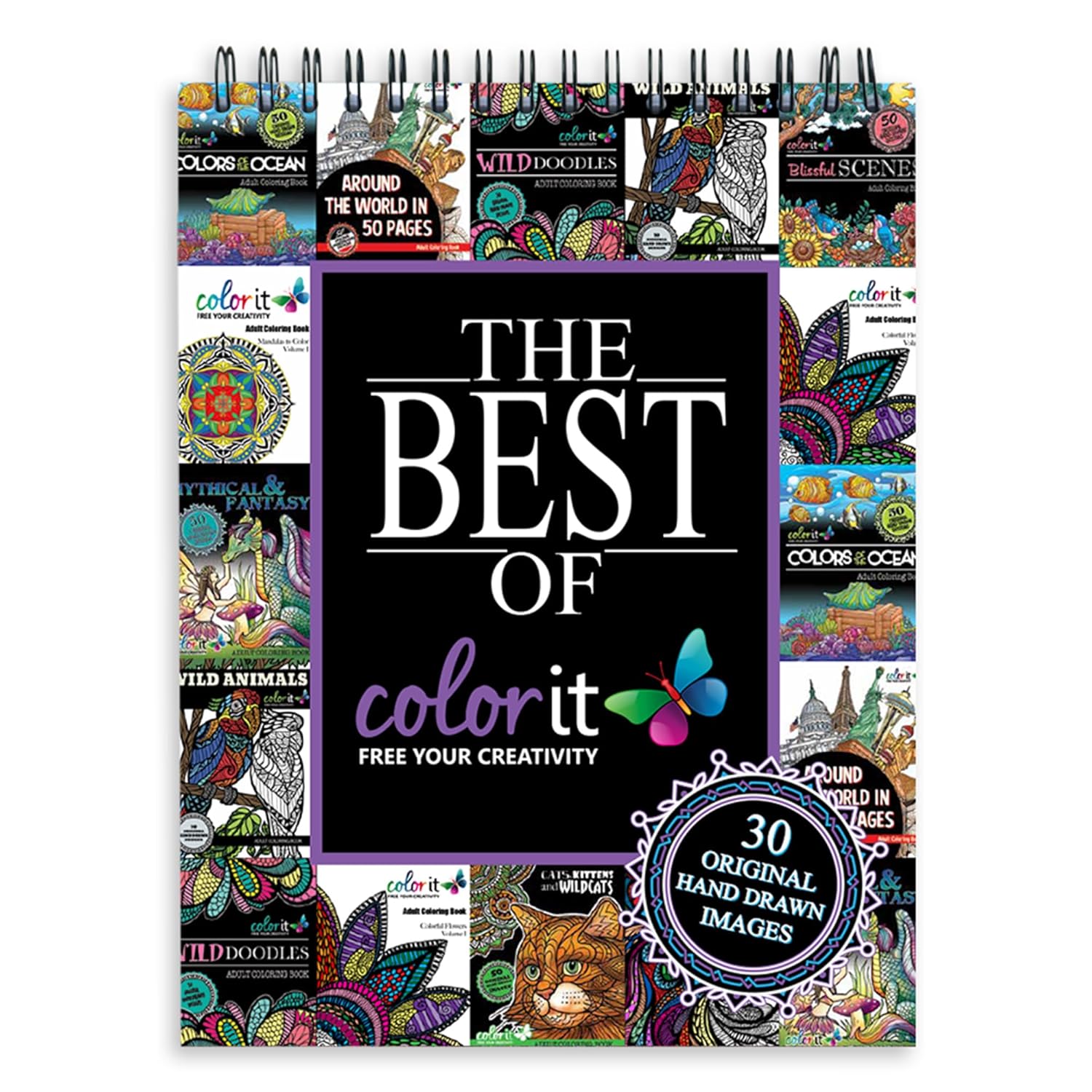 ColorIt The Best of ColorIt Adult Coloring Book, 30