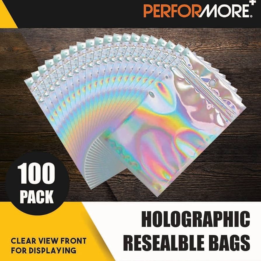 OPP袋 ryo Amazon.com: Performore 100-Pack 7x10 Inch Holographic