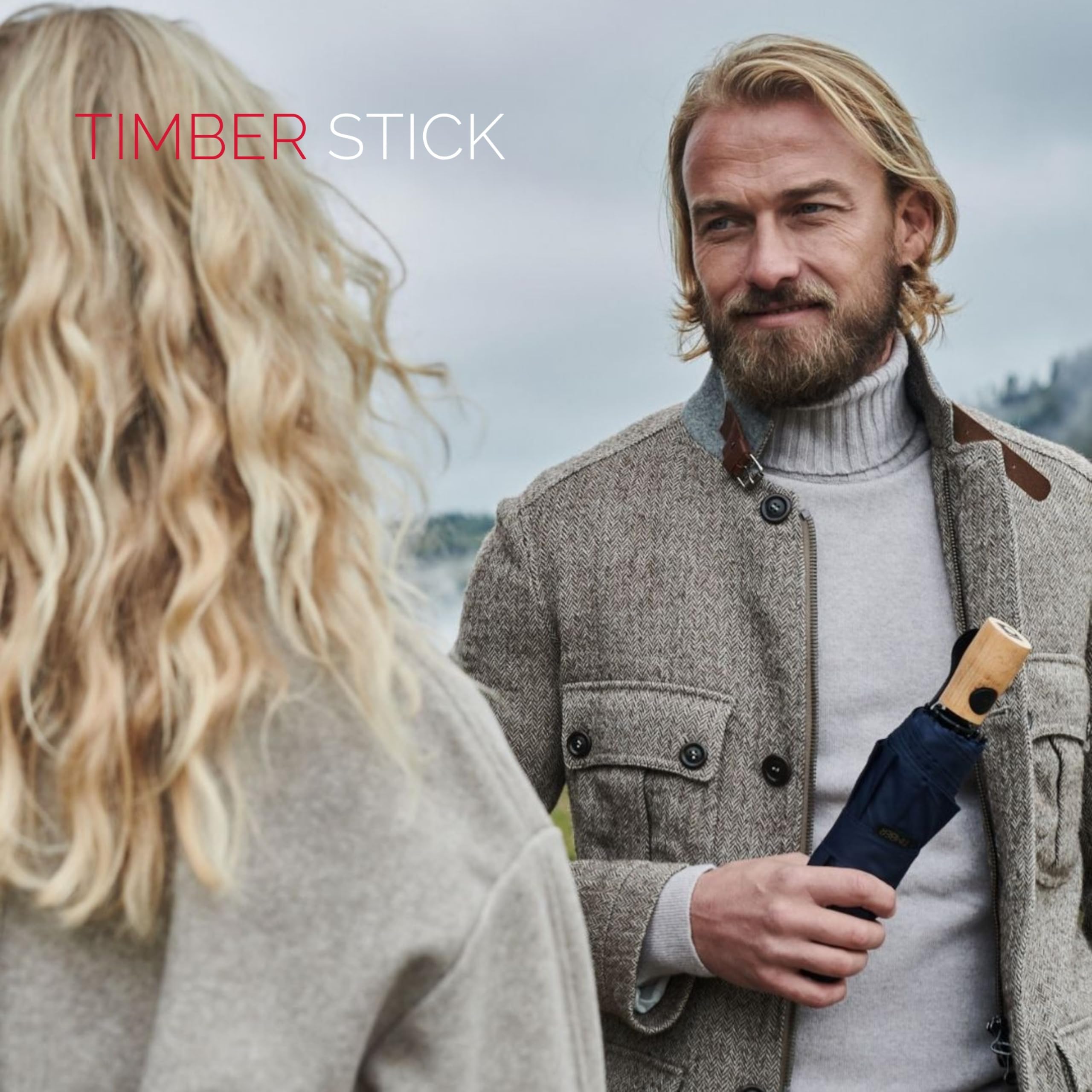 Knirps Timber, Stick Automatic in verschiedenen Farben